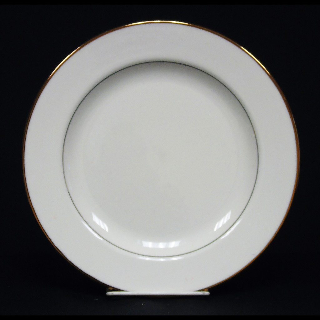 Ivory w/Gold Trim Dinner Plate, 10